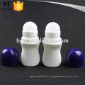 50ml white color plastic deodorant roll on bottle